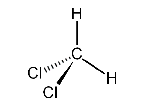 ساختار مولکولی متیلن کلراید