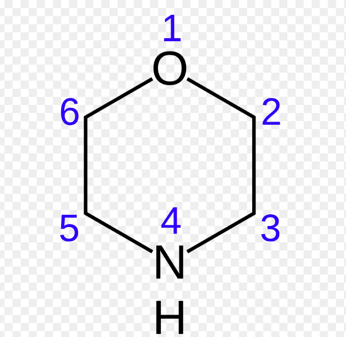 شکل ساختاری مورفولین