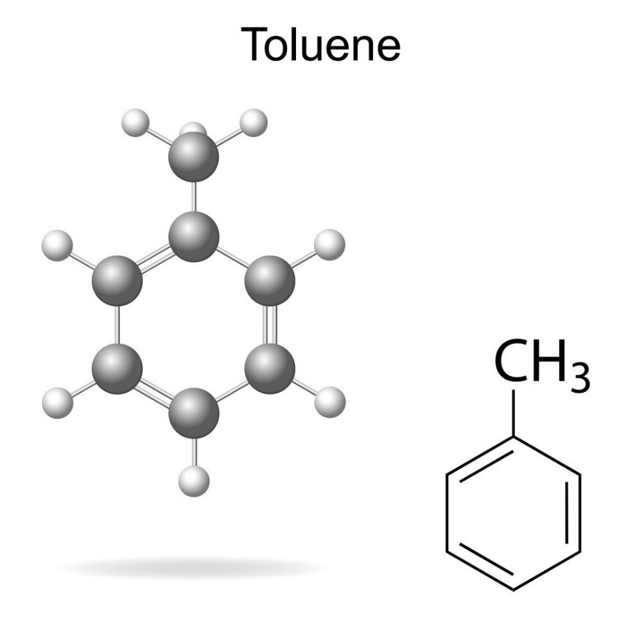 ساختار مولکولی تولوئن